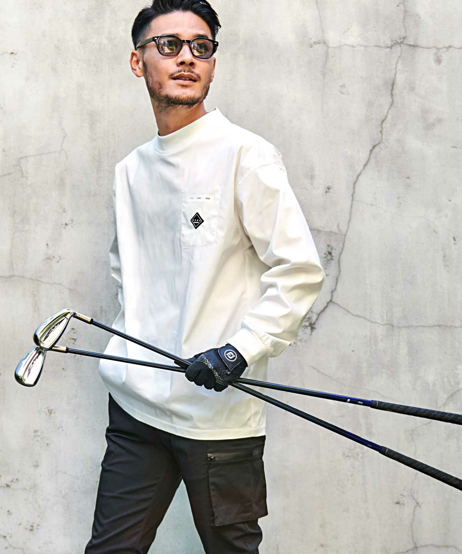 C.V.R.A(シーブイアールエー)ストレッチ布帛長袖セットアップ/全2色