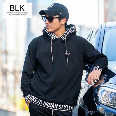 パーカー メンズ LUXE／R(ラグジュ)ポンチジャガードリブプルパーカー