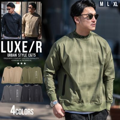 LUXE／R(ラグジュ)ストレッチ布帛モックネックプルオーバー/全4色