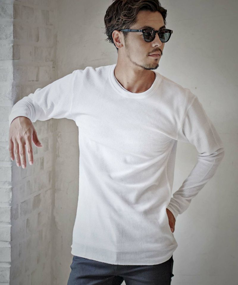 JEMORGAN LONG JOHNS(ジェーイーモーガンロングジョーンズ)サーマルクルーネック長袖Tシャツ/全7色