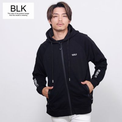 LUXE／R(ラグジュ)メッシュ切替ZIP長袖パーカー/全2色