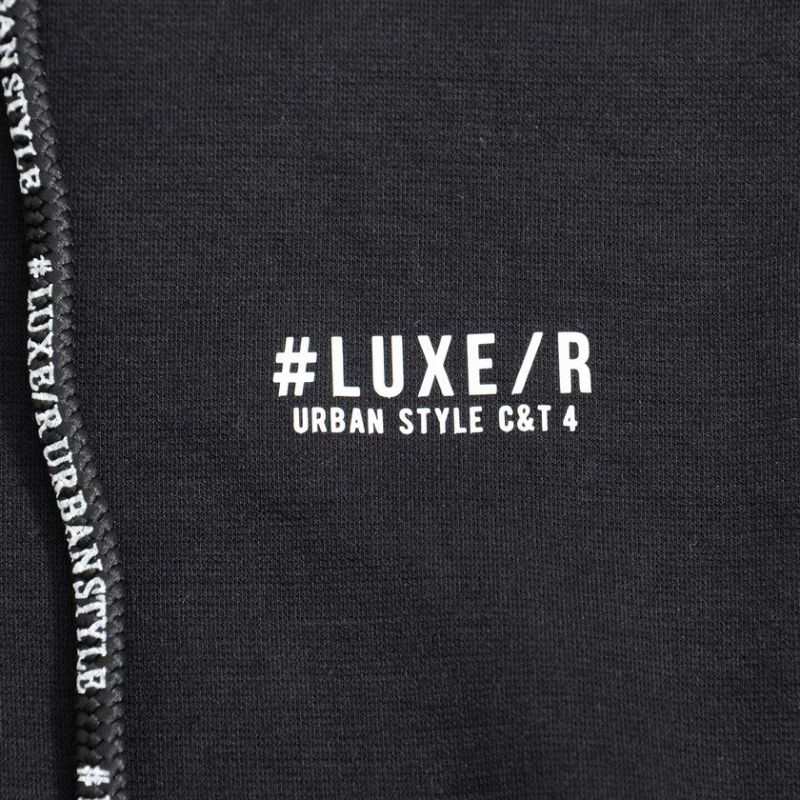 LUXE／R(ラグジュ)メッシュ切替ZIP長袖パーカー/全2色