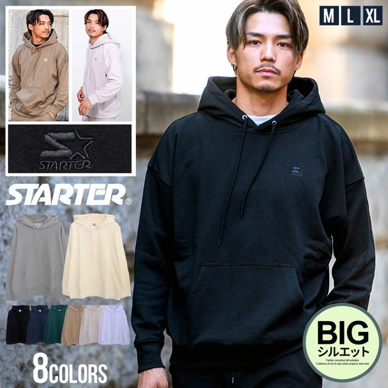 STARTER(スターター)BIG裏毛長袖プルパーカー/全8色