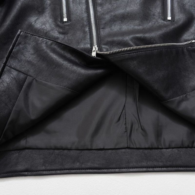 レザージャケット メンズ CavariA(キャバリア)/PU Wライダース