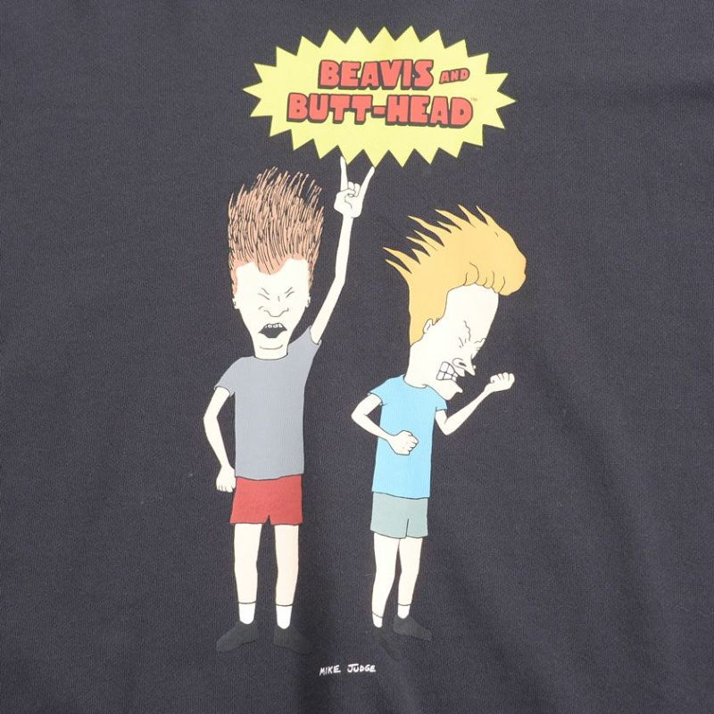 BEAVIS AND BUTT-HEAD(ビーバスアンドバットヘッド)裏毛クルーネック 