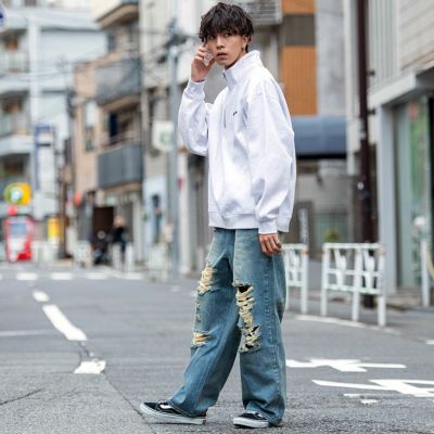 Dickies(ディッキーズ)裏起毛ハーフZIP長袖トレーナー全4色