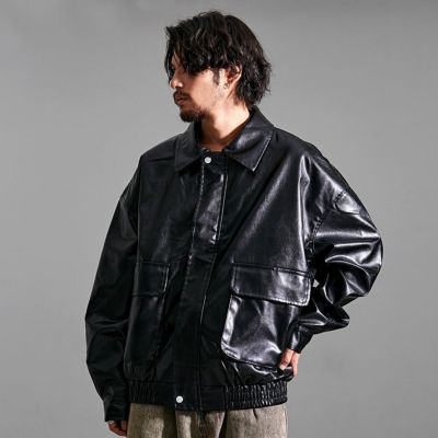 CavariA(キャバリア)オーバーサイズPU JKT/全1色