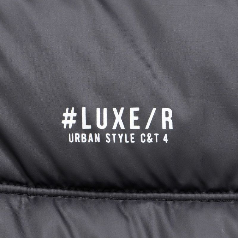 【美品】LUXE／R(ラグジュ)ラインストーンZIP中綿ジャケット 長袖 送料無料】LUXE／R(ラグジュ)ラインストーンZIP中綿JKT 長袖/全3色