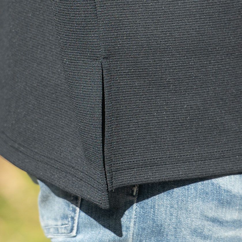 CavariA(キャバリア)キーネックサイドスリット長袖Tシャツ/全4色