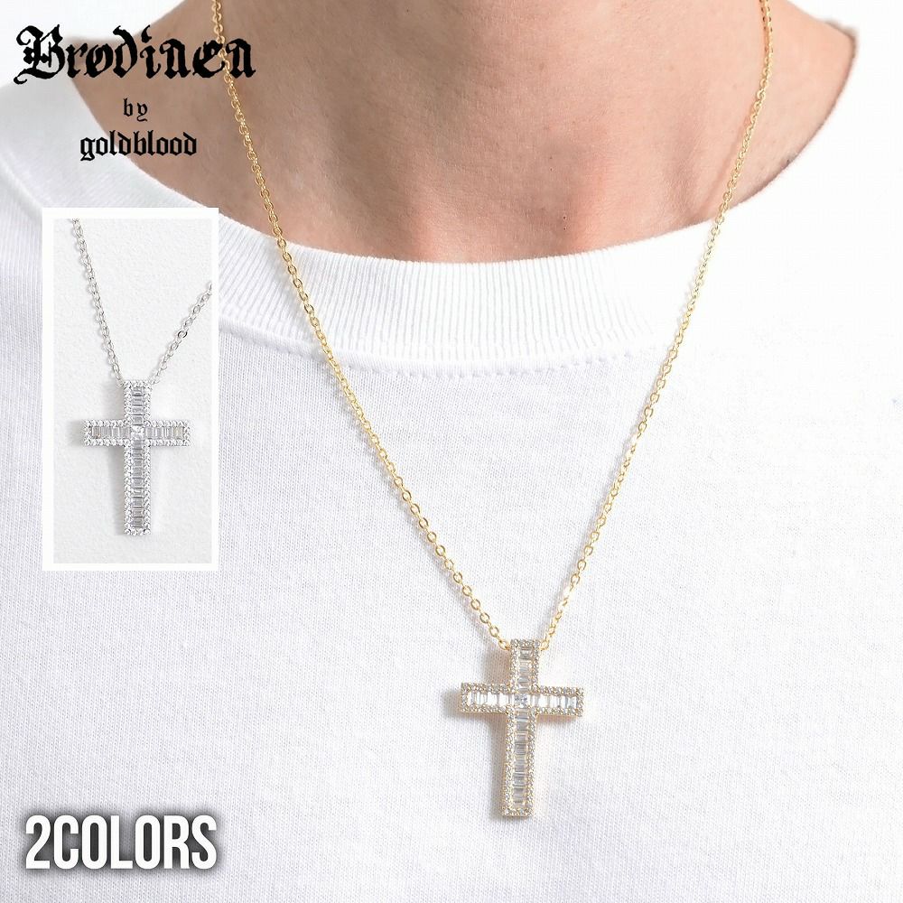 Brodiaea by goldblood(ブローディアバイゴールドブラッド)スクウェアクリスタルネックレス/全2色