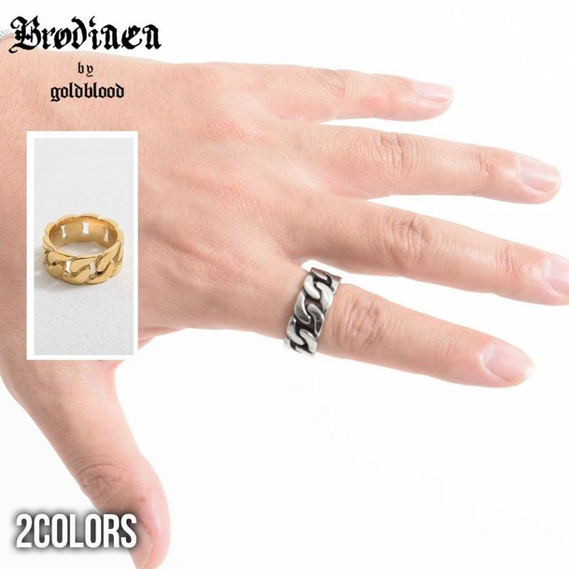 Brodiaea by goldblood(ブローディアバイゴールドブラッド)キヘイチェーンリング/全2色
