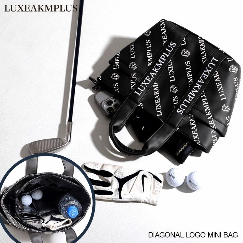 LUXEAKMPLUS(リュクスエイケイエムプラス)DIAGONAL LOGO MINI BAG/全2色