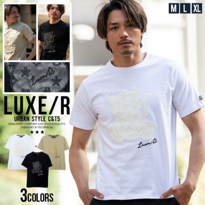 LUXE／R(ラグジュ)クルーネック モノグラムベアTEE 半袖/全3色
