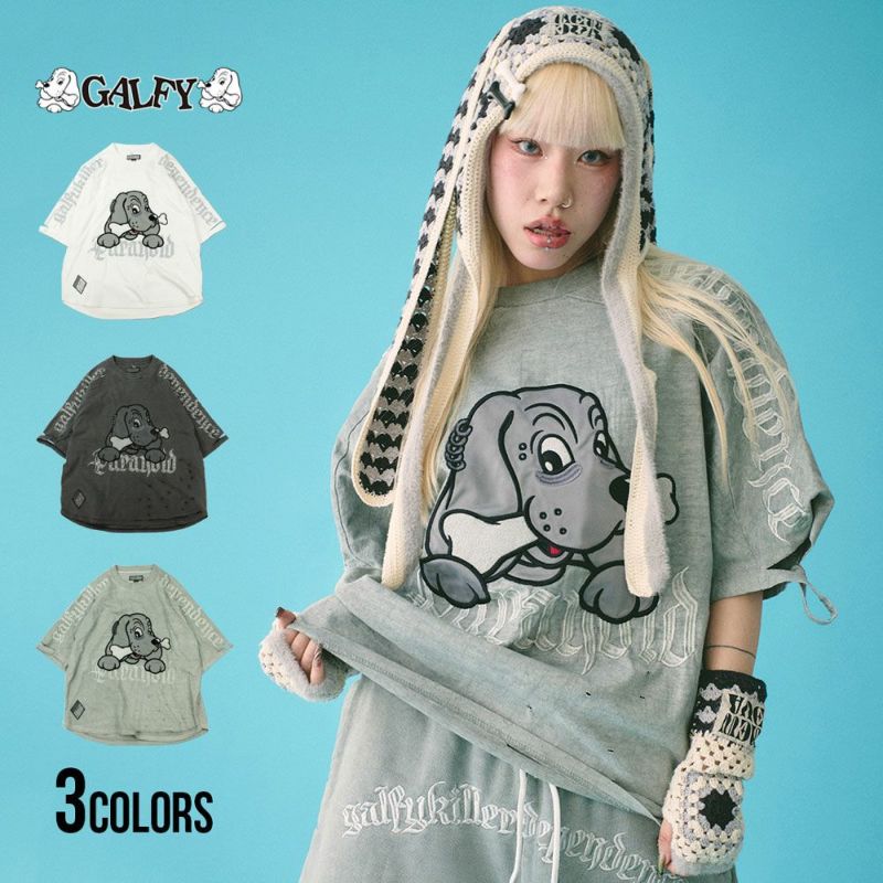 GALFY(ガルフィー)クルーネック 病みに染まりしTEE 半袖/全3色