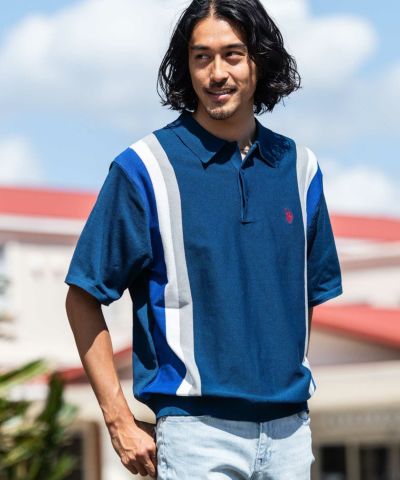 U.S. POLO ASSN.(ユーエスポロアッスン)ニット半袖ポロシャツ/全6色