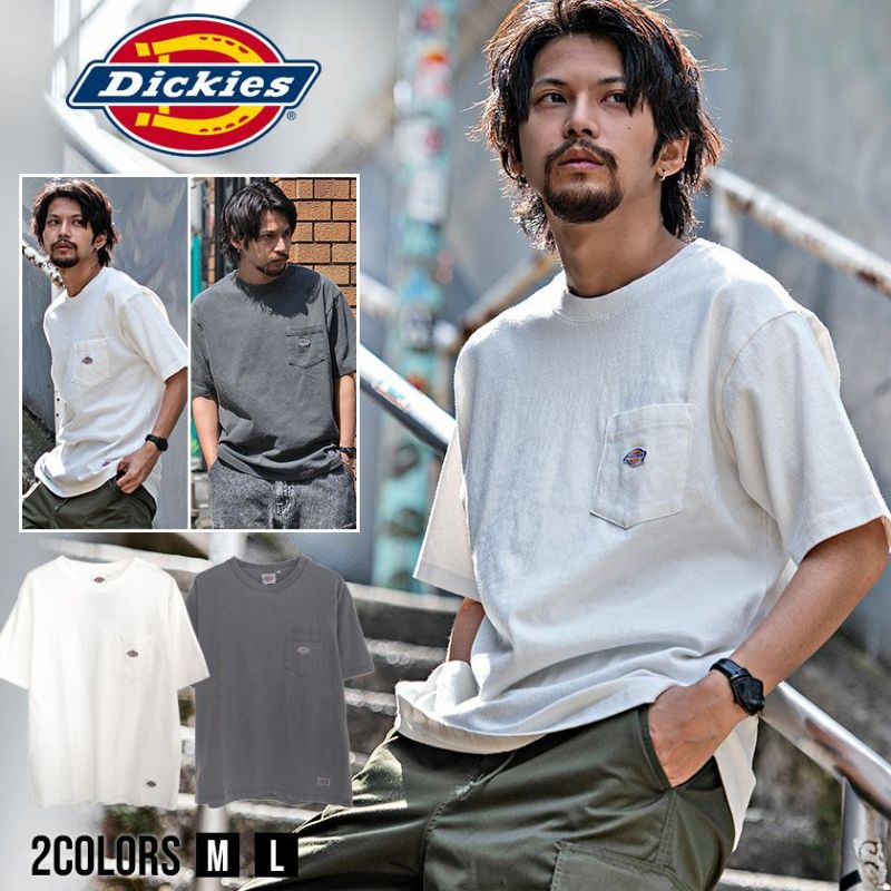 Dickies(ディッキーズ)クルーネック 天竺ポケ付きS/S T 半袖/全2色