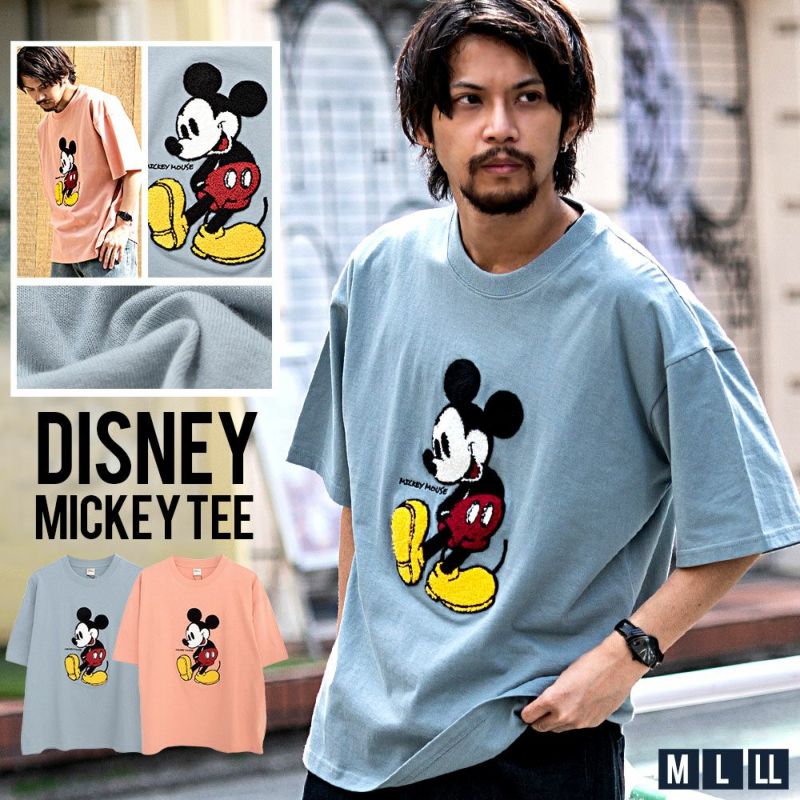 DISNEY(ディズニー)サガラワッペン半袖Tシャツ/全2色