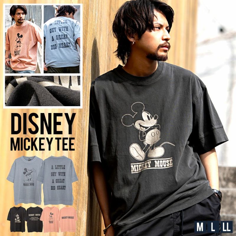 DISNEY(ディズニー)ピグメント半袖Tシャツ/全3色