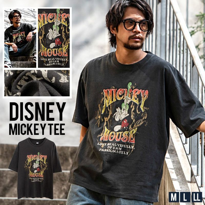 DISNEY(ディズニー)Pigmented半袖Tシャツ/全1色