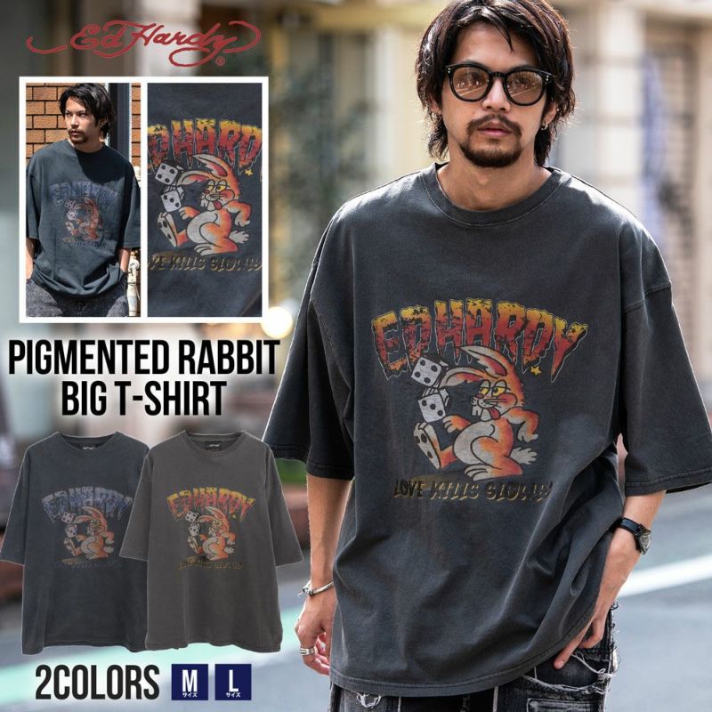 ED HARDY(エドハーディー)ラビット半袖Tシャツ/全2色