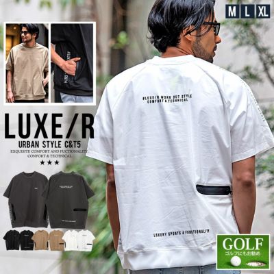 LUXE／R(ラグジュ)ストレッチ布帛ポケット半袖Tシャツ/全4色