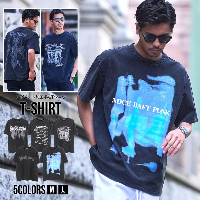 CavariA(キャバリア)加工半袖Tシャツ/全5色