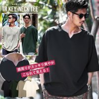 CavariA(キャバリア)キーネック半袖Tシャツ/全4色