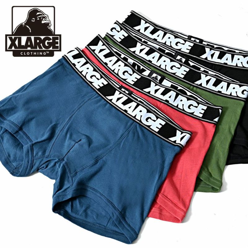  XLARGE(エクストララージ)無地ニットボクサーアンダーウェア/全4色