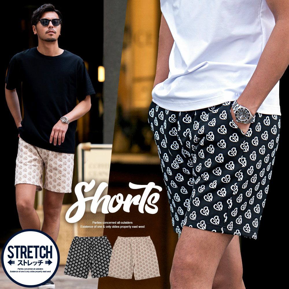 CavariA(キャバリア)総柄ショーツ/全2色