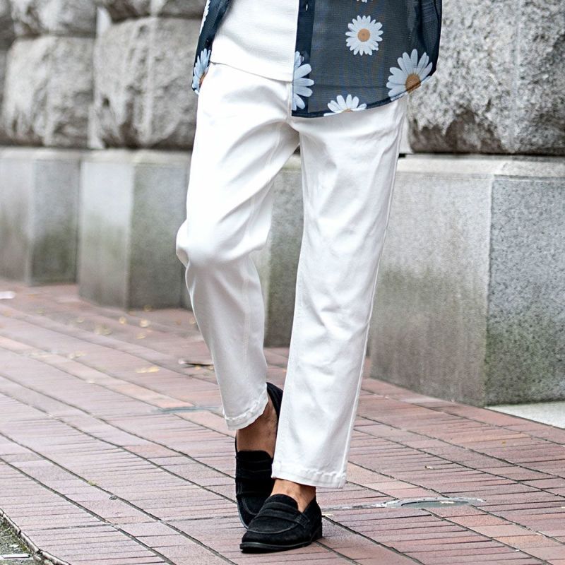 ワイドパンツ メンズ VICCI(ビッチ)スーパーストレッチワイド