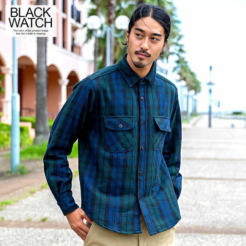 WAREHOUSE & CO. ヘビーネルシャツ ブルーチェック Lサイズ WAREHOUSE & CO. ヘビーネルシャツ ブルーチェック Lサイズ WAREHOUSE