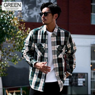 WAREHOUSE & CO. ヘビーネルシャツ ブルーチェック Lサイズ WAREHOUSE & CO. ヘビーネルシャツ ブルーチェック Lサイズ WAREHOUSE