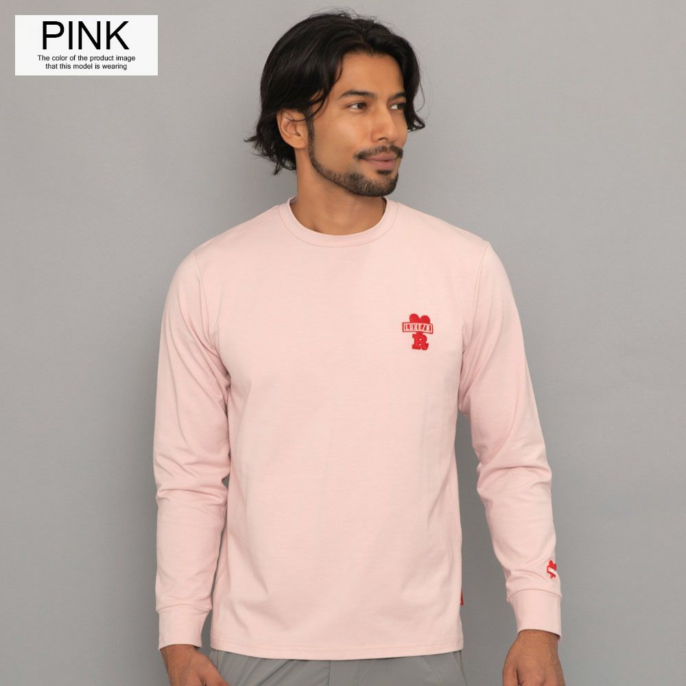 LUXE／R(ラグジュ)ベア天ハート刺繍長袖Tシャツ/全3色