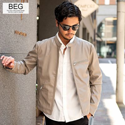 LOUIS CHAVLON(ルイシャブロン)PUシングルライダースJKT/全2色 LOUIS CHAVLON(ルイシャブロン)PUシングルライダースJKT/全2色
