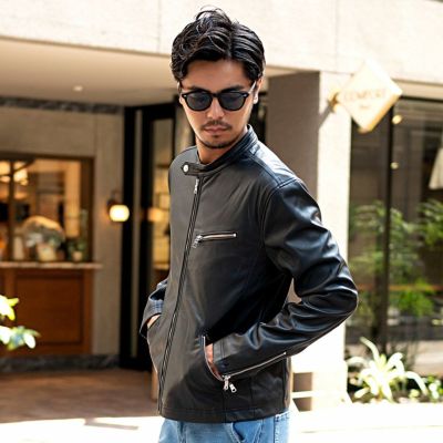 LOUIS CHAVLON(ルイシャブロン)PUシングルライダースJKT/全2色