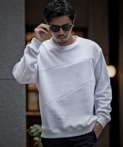 スウェット メンズ LOUIS CHAVLON(ルイシャブロン)チェーン針抜き起毛