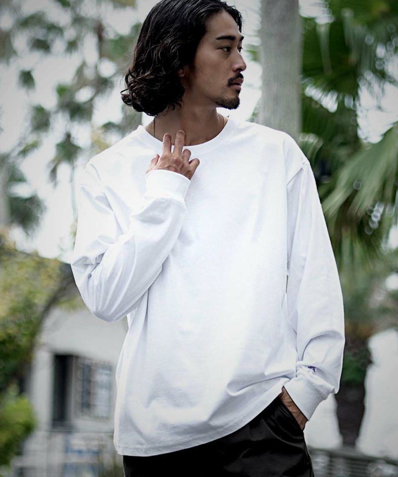 JEMORGAN LONG JOHNS(ジェーイーモーガンロングジョーンズ)天竺 クルーネック長袖Tシャツ/全5色