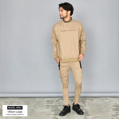 ジャージパンツ メンズ LUXE／R(ラグジュ)ストレッチ布帛パンツ/全4色