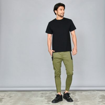 ジャージパンツ メンズ LUXE／R(ラグジュ)ストレッチ布帛パンツ/全4色