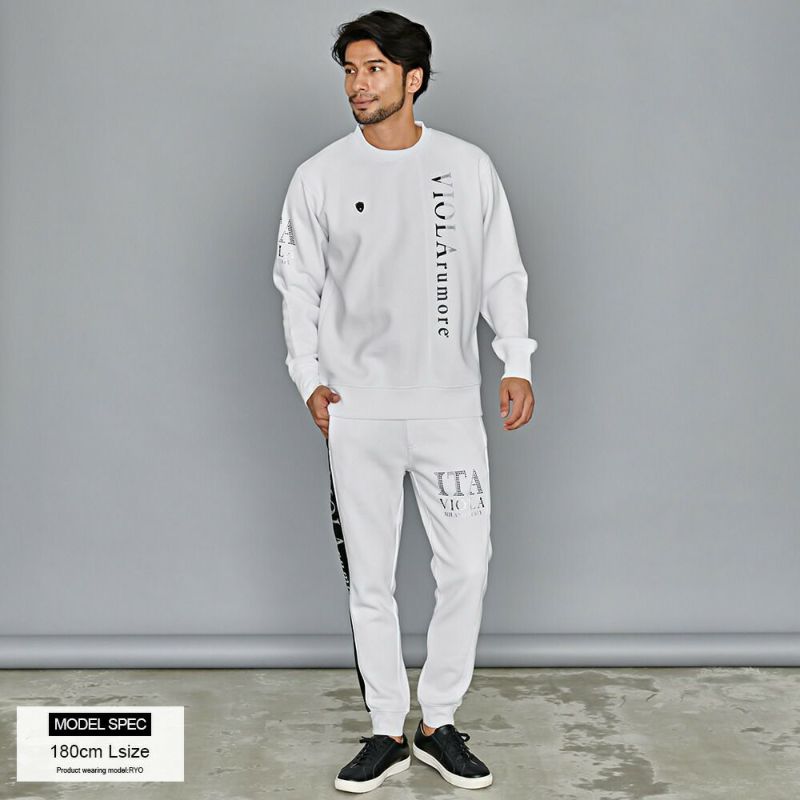 スウェット メンズ VIOLA(ヴィオラ)切替配色トレーナー/全3色