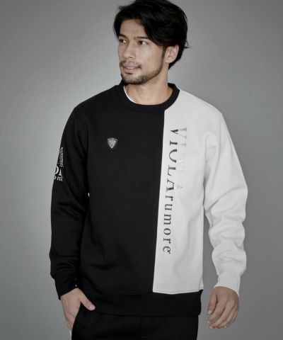 スウェット メンズ VIOLA(ヴィオラ)切替配色トレーナー/全3色