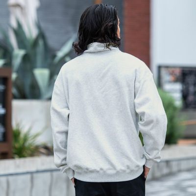 スウェット メンズ Dickies(ディッキーズ)裏起毛ハーフZIP 長袖PO/全3色