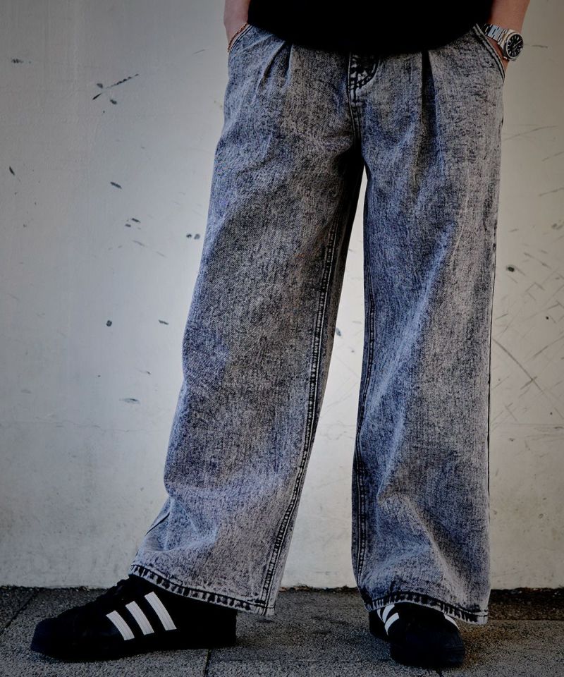 CavariA(キャバリア)デニムワイドパンツ/全12色