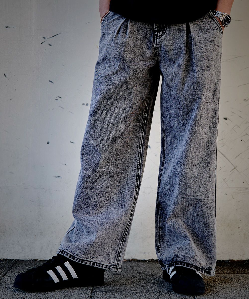 CavariA(キャバリア)デニムワイドパンツ/全12色