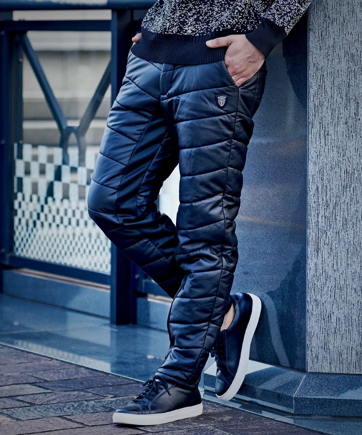 VIOLA(ヴィオラ)薄中綿PUロングパンツ/全3色