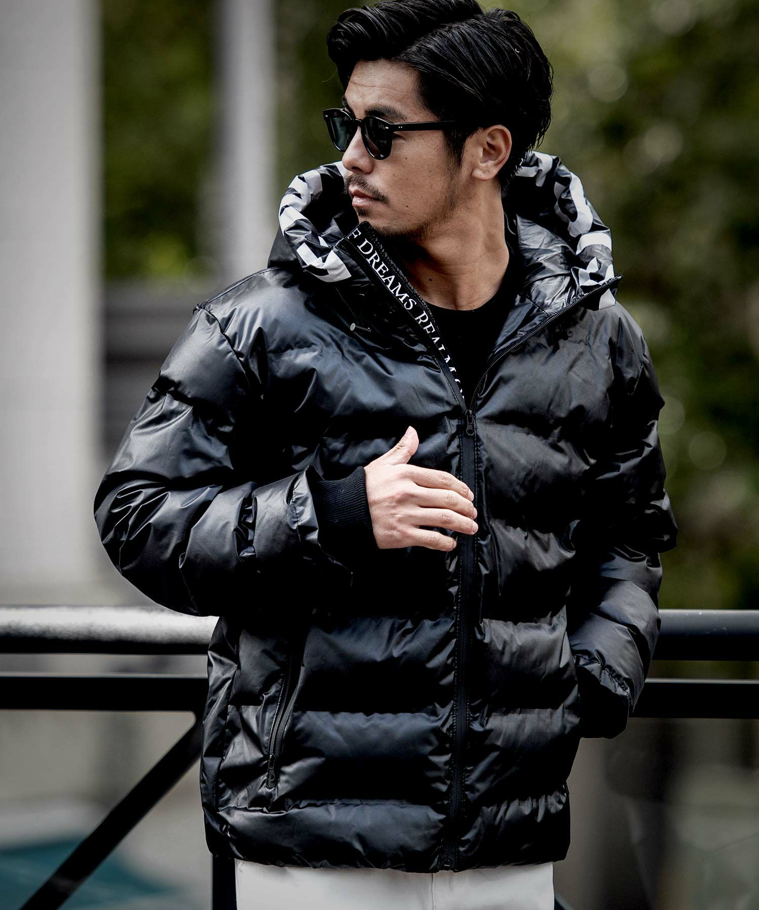 CavariA(キャバリア)エナメルコーティング中綿フェイクダウン/全2色 