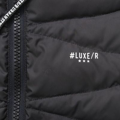 中綿ジャケット メンズ LUXE／R(ラグジュ)フリース×高密度ダウン