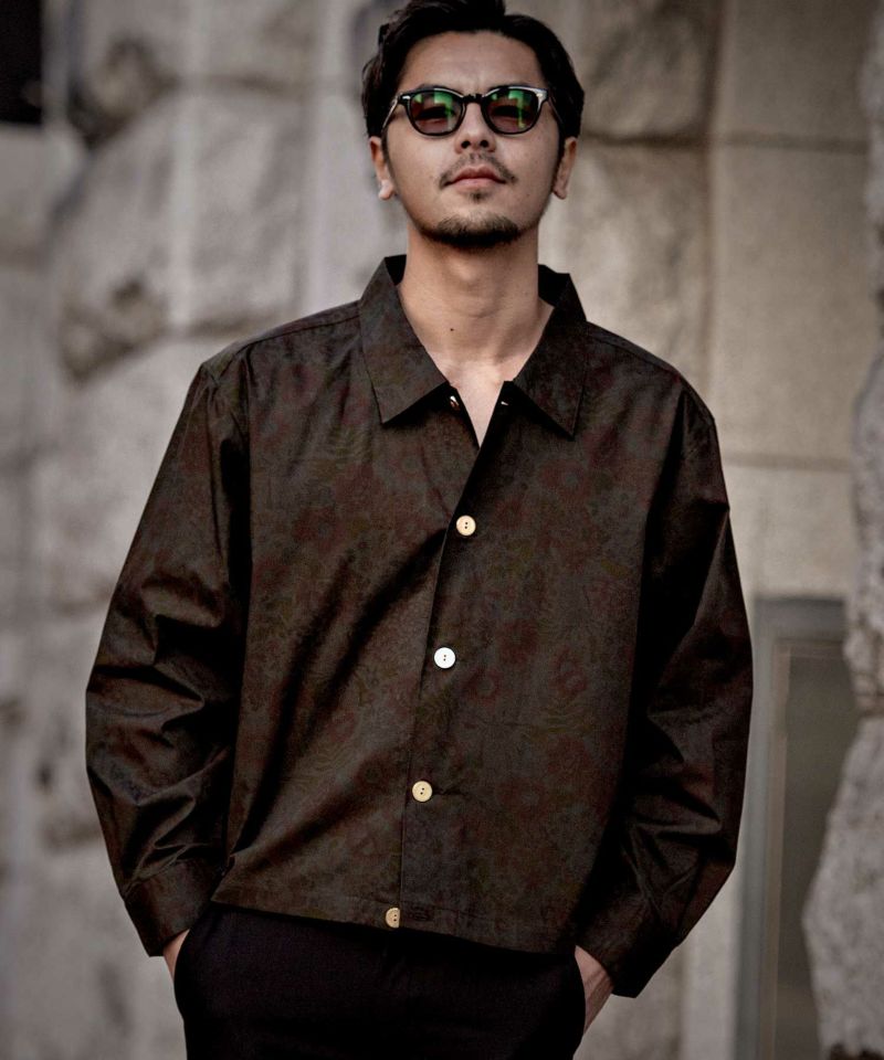 CavariA(キャバリア)日本製ビンテージフラワーゴールドボタンショートJKT/全2色