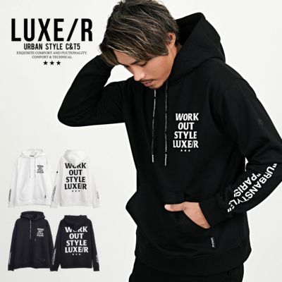LUXE／R(ラグジュ)プリントプル長袖パーカー/全2色