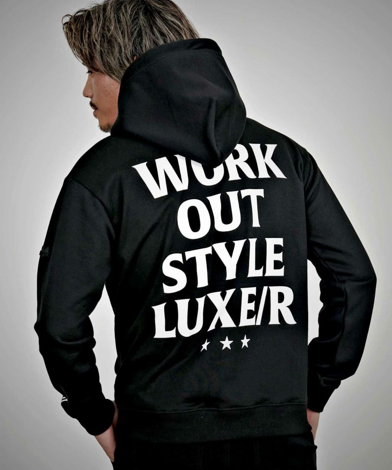 LUXE／R(ラグジュ)プリントプル長袖パーカー/全2色